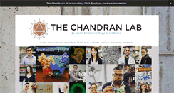 Desktop Screenshot of chandranlab.org